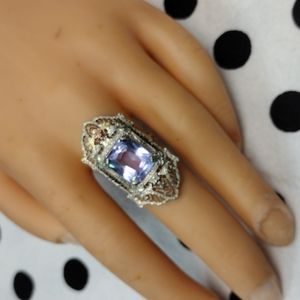 10k White & Tri Color Gold fashion Ring